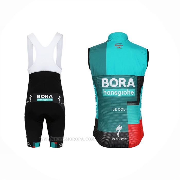 2022 Chalecos Cortavientos Bora-Hansgrone Verde Mangas Corta y Culotte Corto